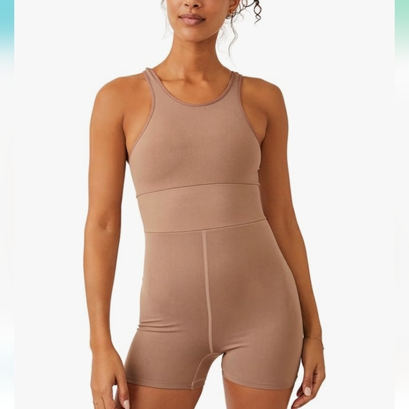 NWT FP Movement Free People Every Single Time Runsie Sz XS/S in Moonrock - Picture 3 of 3